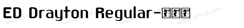 ED Drayton Regular字体转换